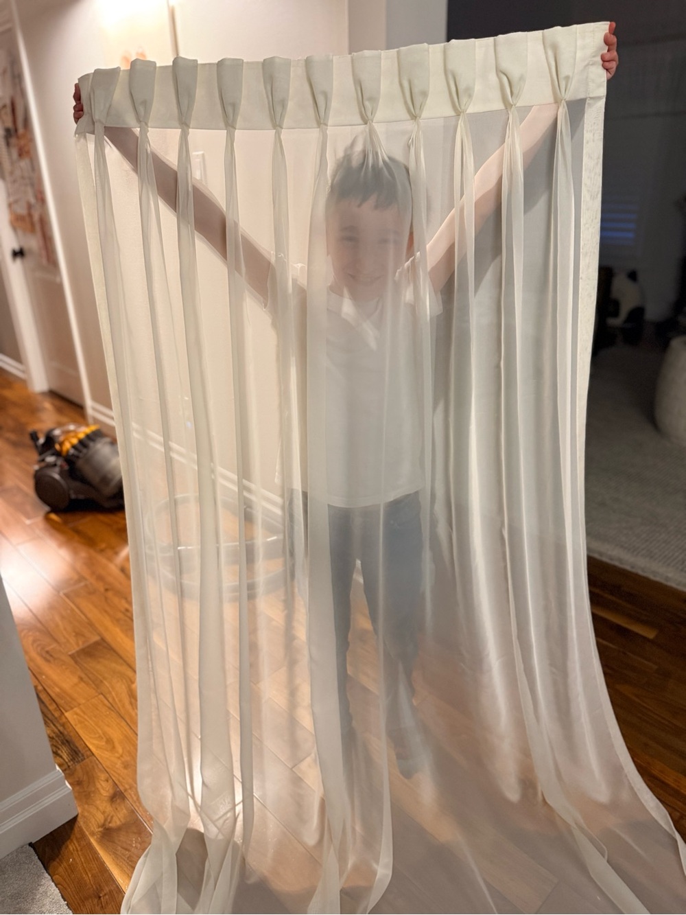 Lightweight Sheer Curtain Panels in Ivory set of 2